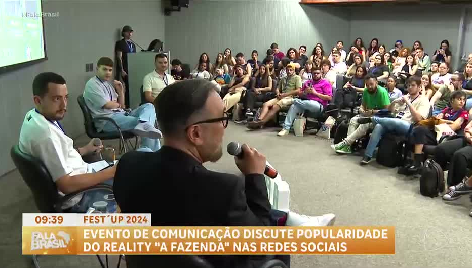 A Fazenda 16 é tema de palestra em evento de líderes de comunicação
