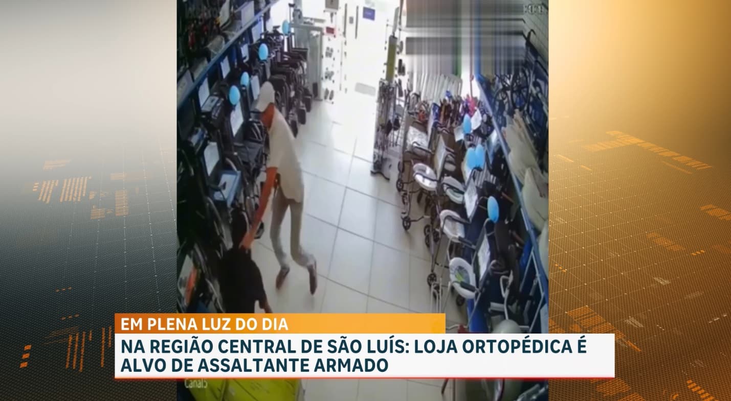 Suspeito armado com faca assalta loja na Rua das Cajazeiras, no Centro de São Luís