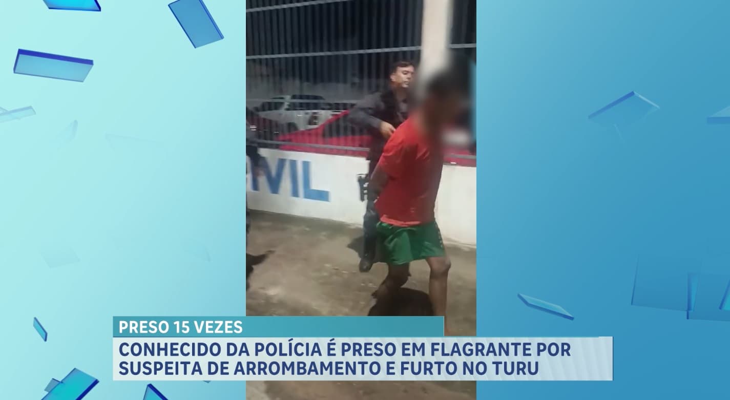 Preso suspeito de arrombamento e furto a uma instituição no Turu, em São Luís