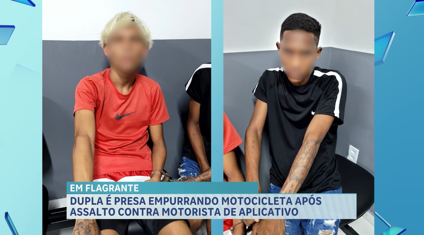 Presos suspeitos de assaltar motociclista por App em São José de Ribamar