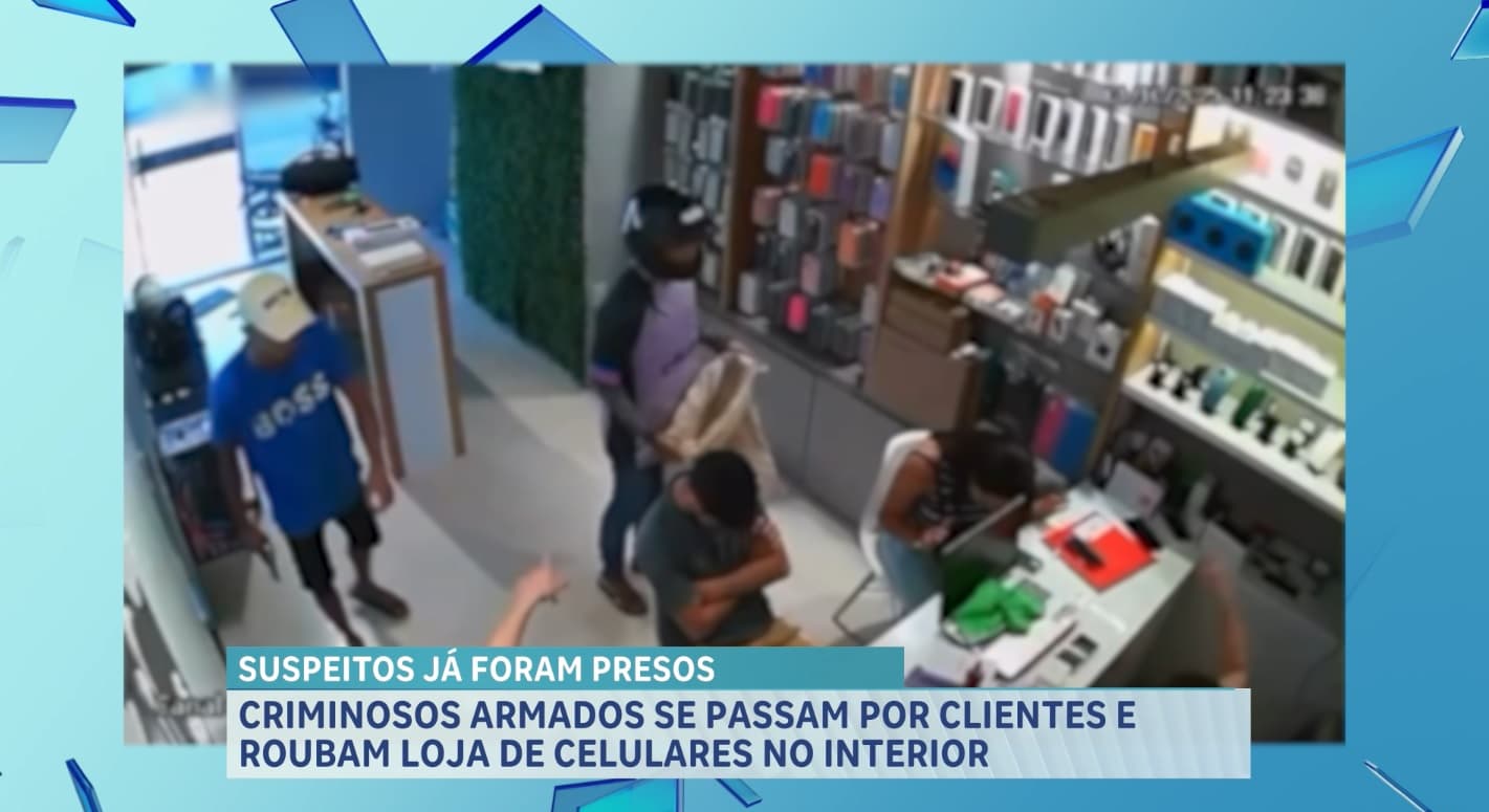 Presos suspeitos de assalto a loja de celulares em Pedreiras, no MA