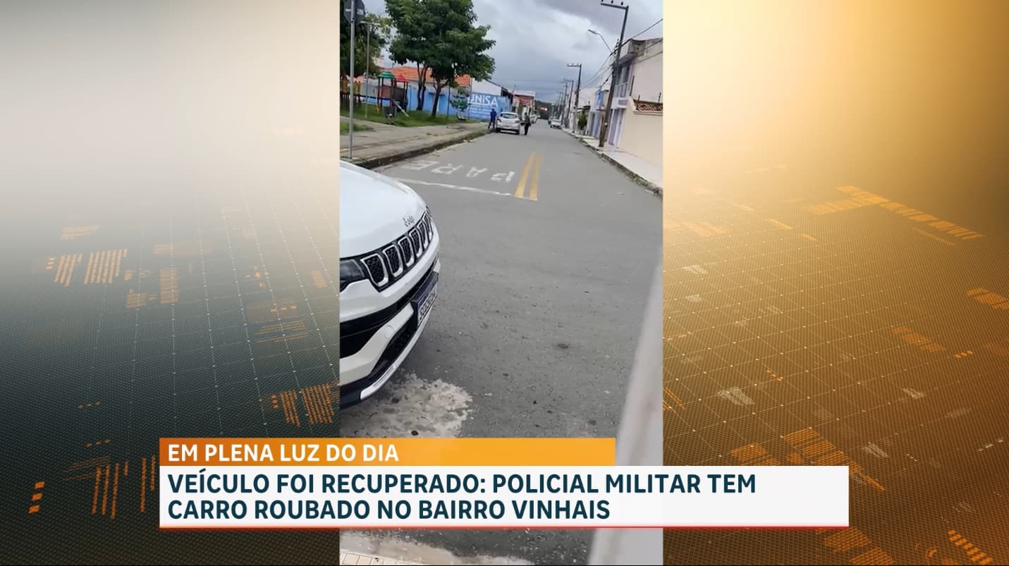 Polícia recupera carro roubado de PM no Vinhais, em São Luís