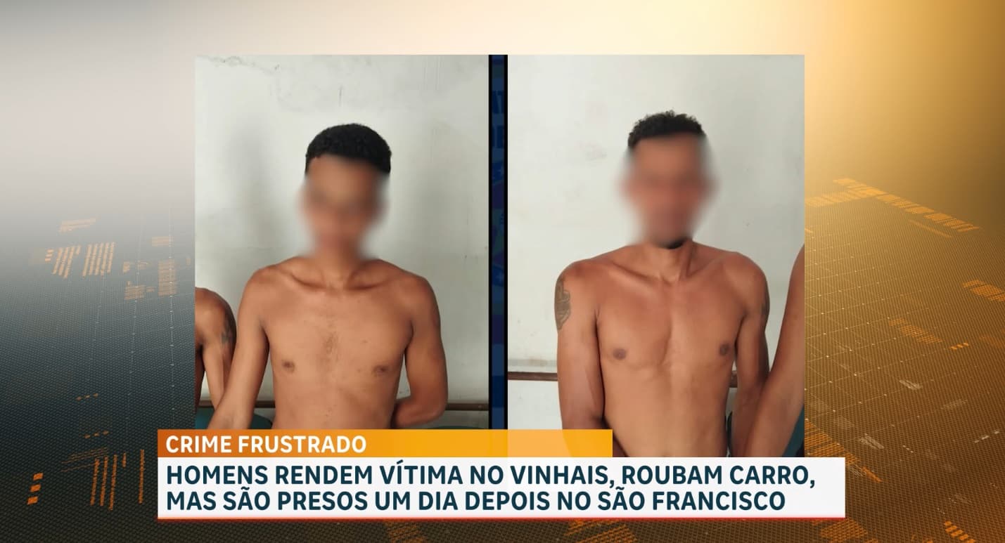 PM recupera carro roubado no Vinhais; duas pessoas são presas
