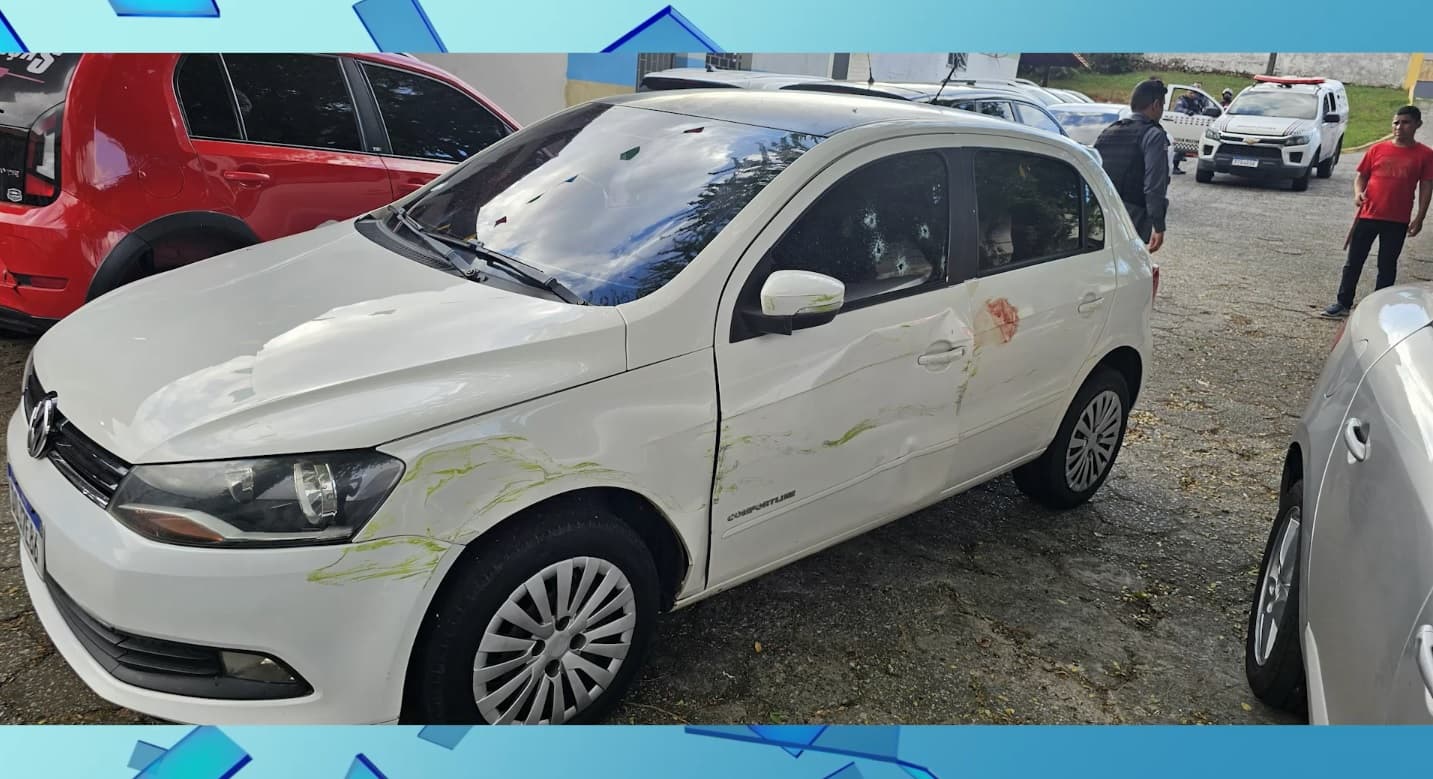 Homem é baleado dentro de carro após ataque a tiros em São Luís