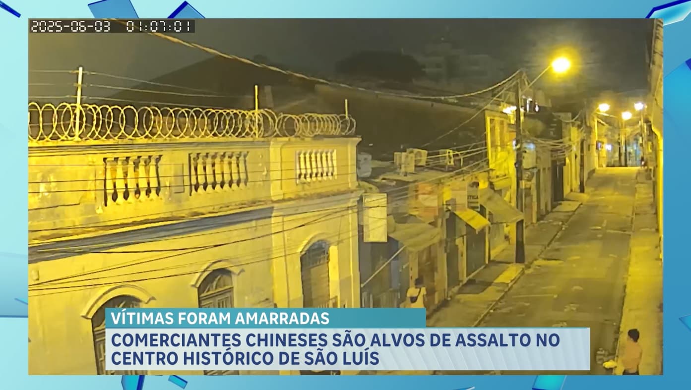Casal de comerciantes são alvos de assalto no Centro de São Luís