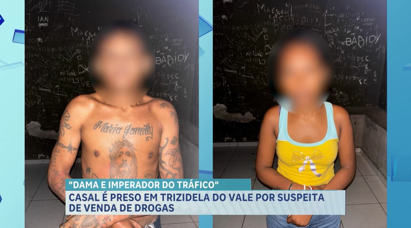 Casal é preso suspeito de tráfico de drogas em Trizidela do Vale, no MA