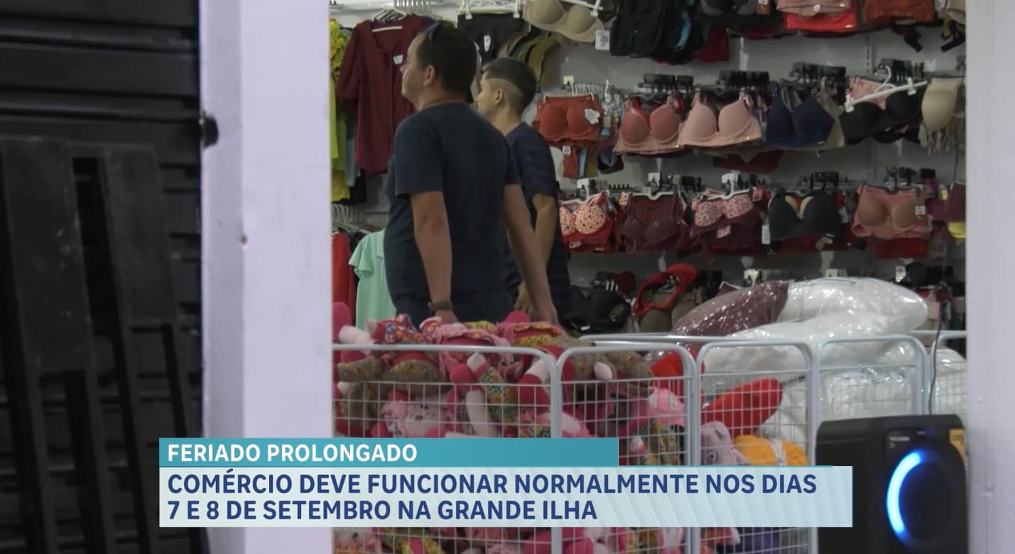 Comércio está autorizado a funcionar normalmente nos feriados de 7 e 8 de setembro