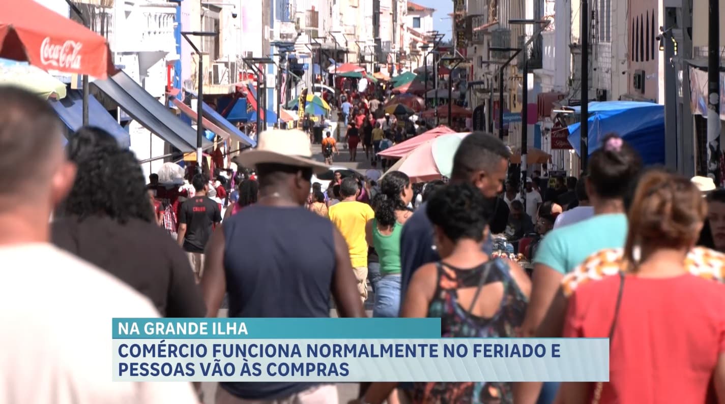 Comércio funciona normalmente no feriado de Corpus Christi
