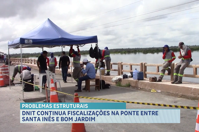 DNIT continua monitoramento da ponte sobre o Rio Pindaré