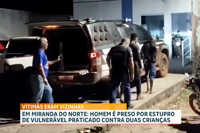 Suspeito de estupro de vulnerável é preso em Miranda do Norte