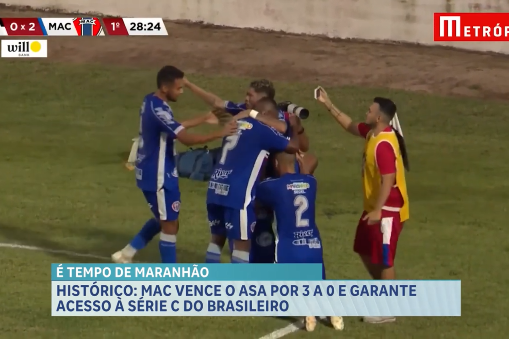 MAC goleia o ASA de Arapiraca e garante vaga na Série C do Campeonato Brasileiro