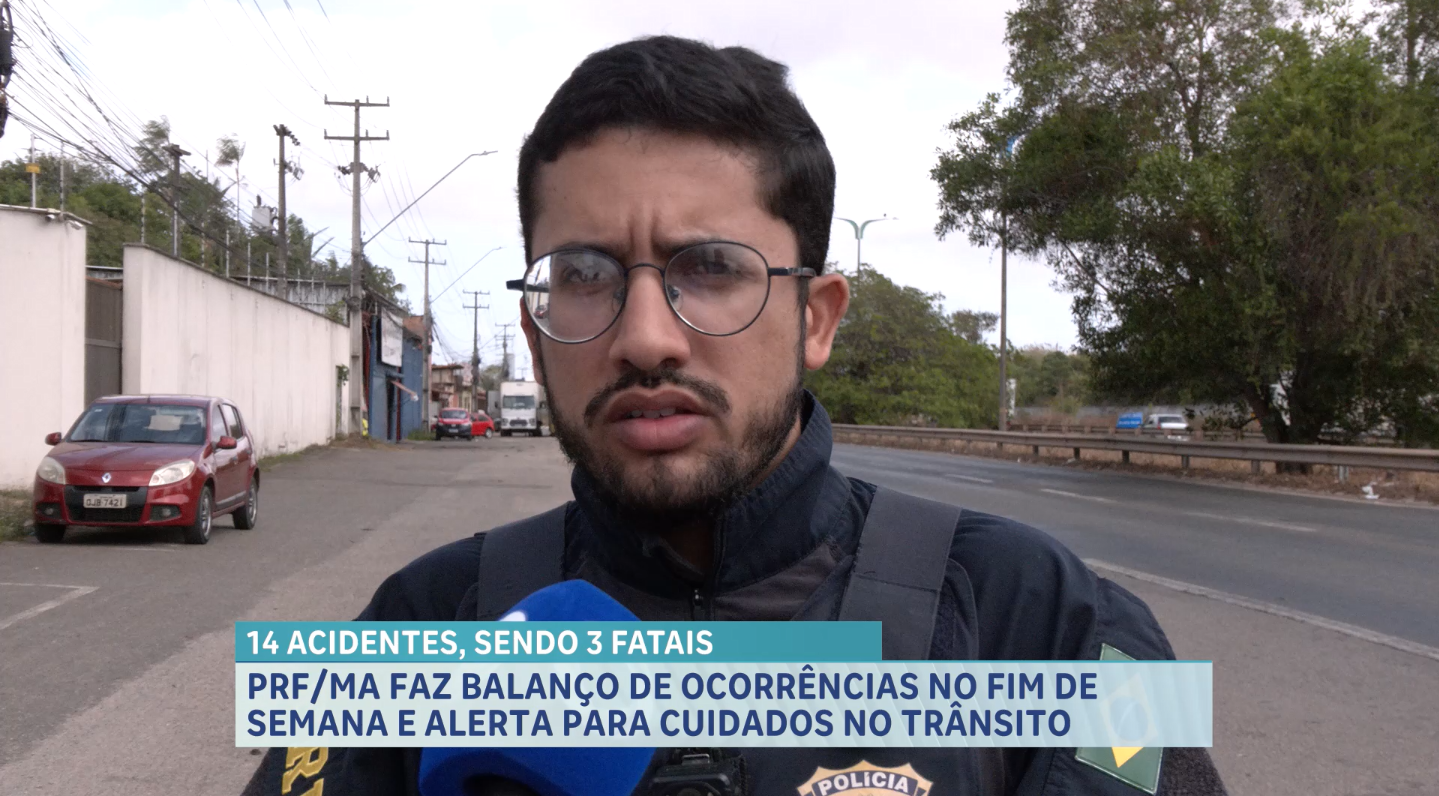 PRF registra quase 15 sinistros com 3 mortes nas rodovias do MA