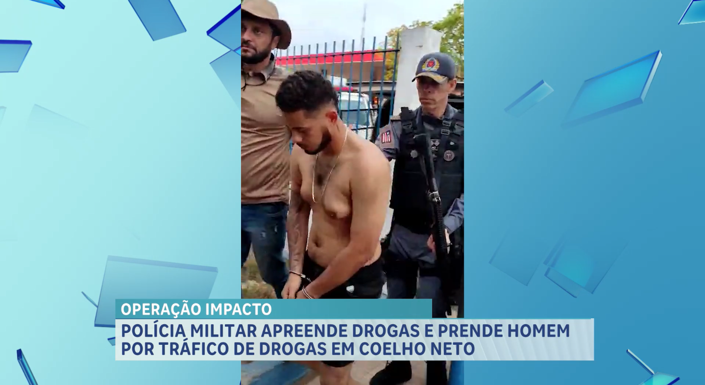 Suspeito de tráfico de drogas em Coelho Neto é presa pela PM