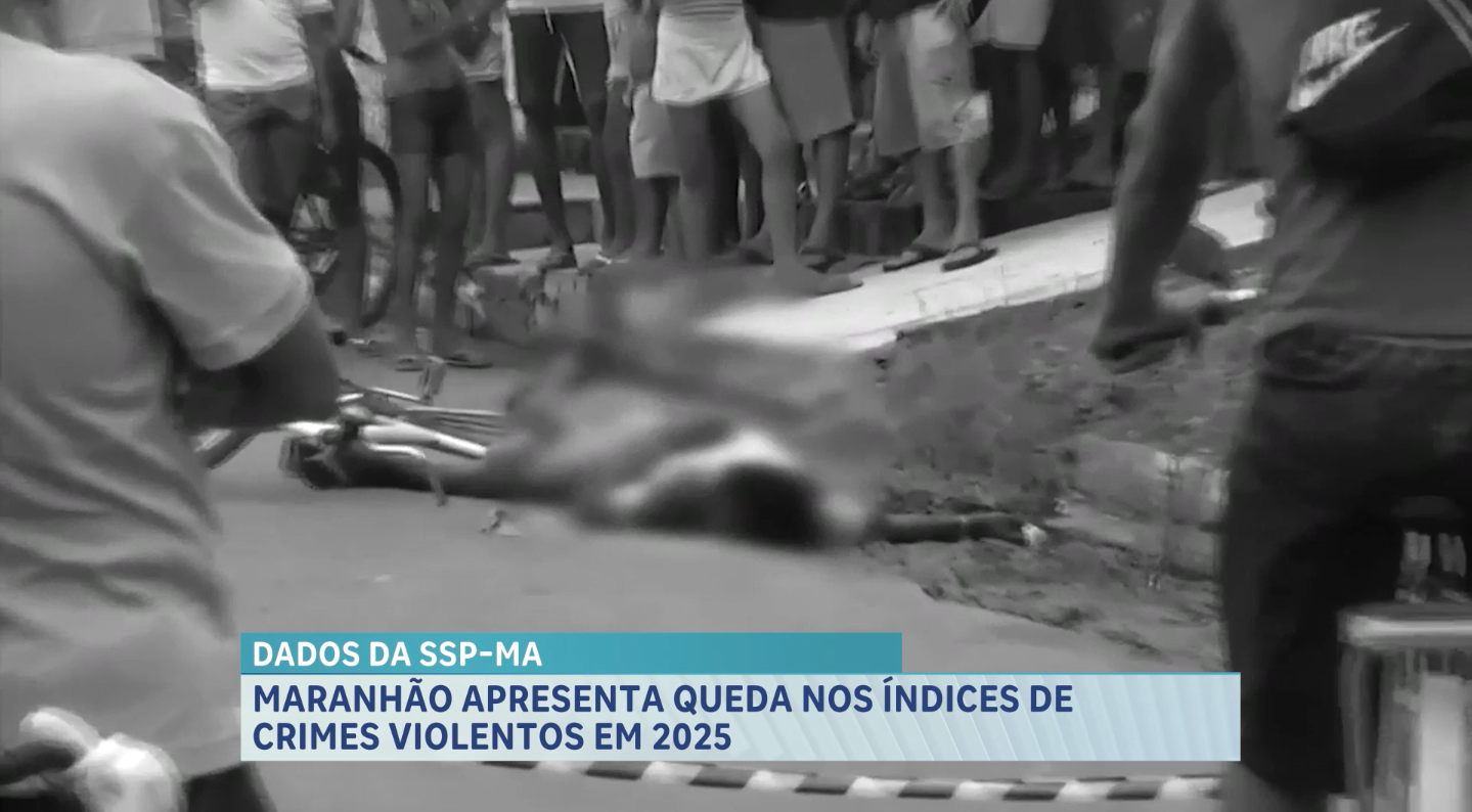 Maranhão apresenta queda nos índices de crimes violentos em 2025