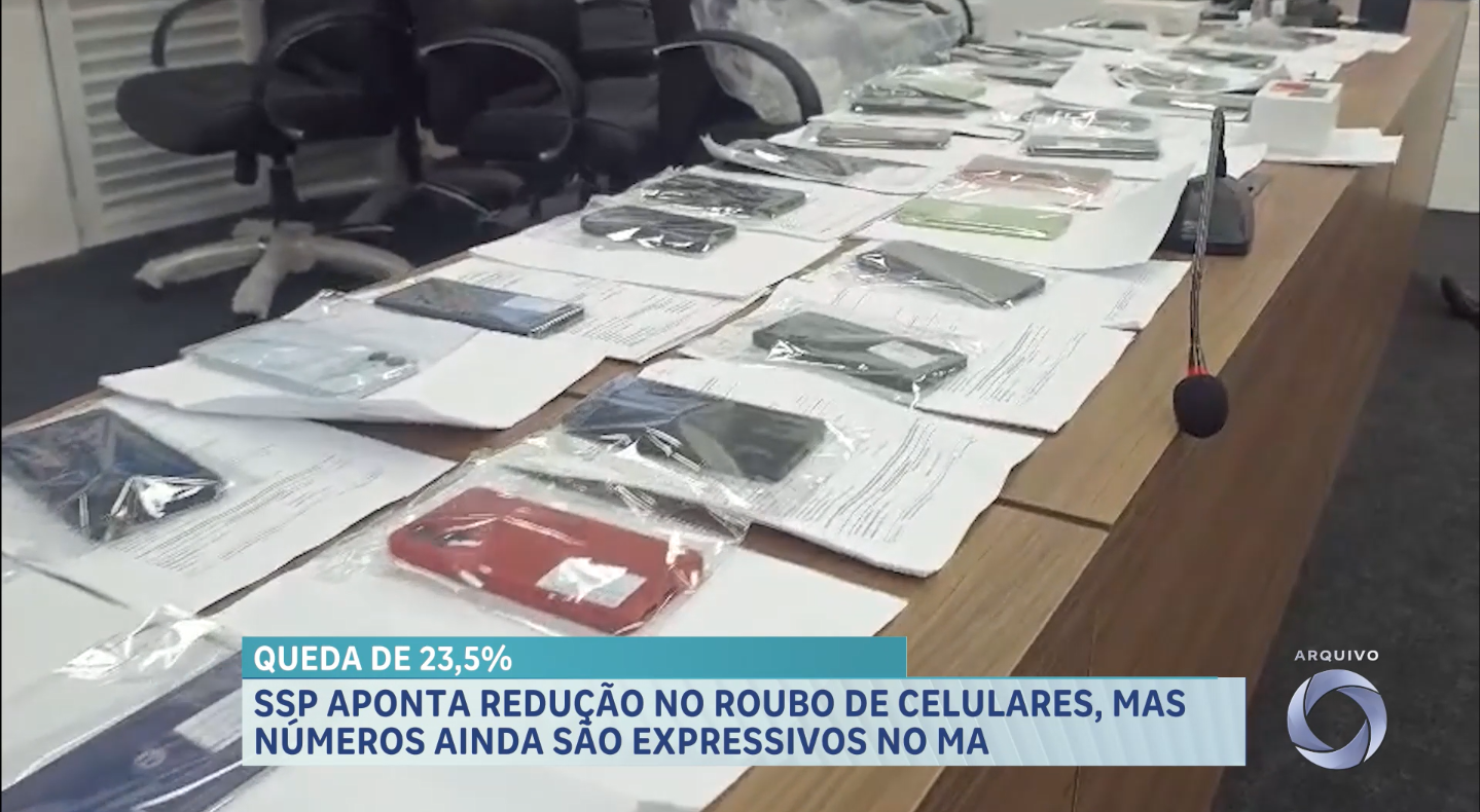 Maranhão registra queda nos roubos de celulares em 2025