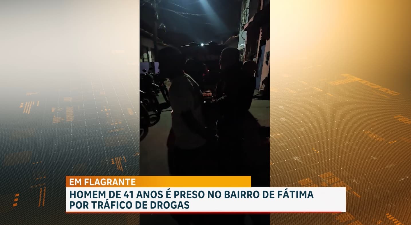 Preso suspeito de tráfico de drogas no bairro de Fátima, em São Luís