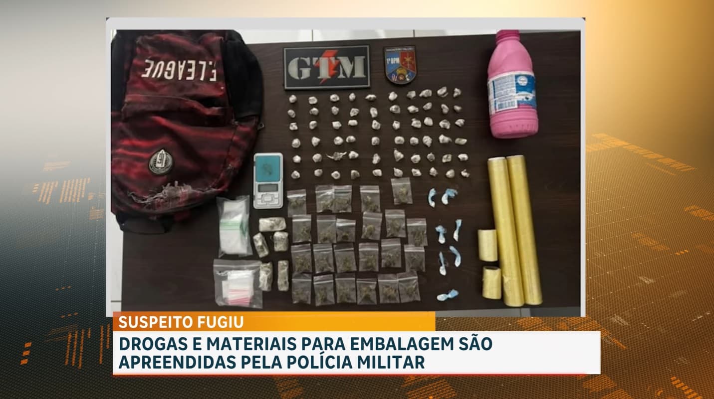 Polícia apreende drogas dentro de bolsa no bairro da Ilha da Paz, em São Luís