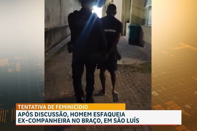 Preso suspeito de esfaquear ex-companheira no Centro de São Luís
