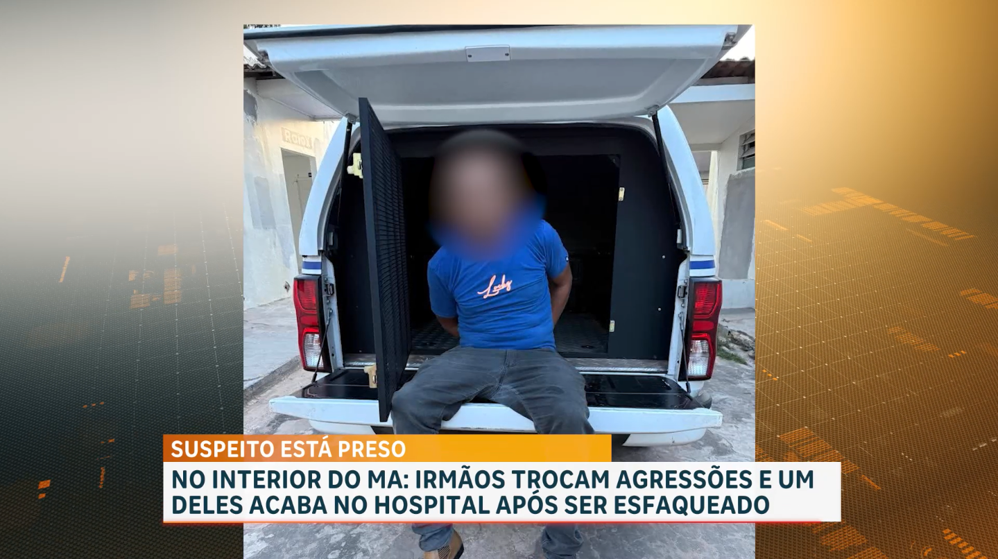 Suspeito é preso após esfaquear o próprio irmão em Lago da Pedra