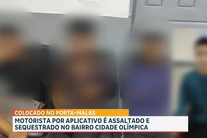 Grupo é preso por suspeita de assalto e sequestro de motorista de App