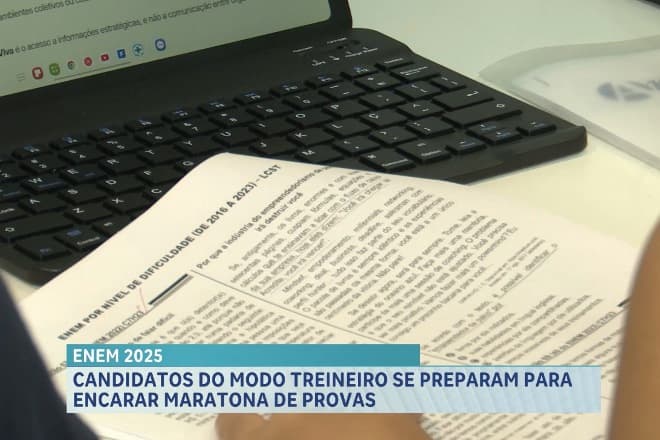 Cresce o número de estudantes que fazem o Enem como treineiros em 2025