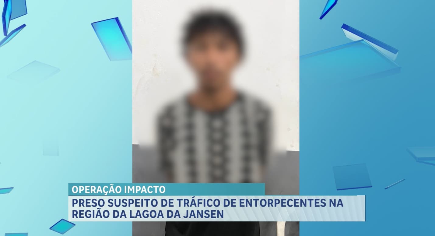 Preso suspeito de tráfico de drogas na região da Lagoa da Jansen, em São Luís.