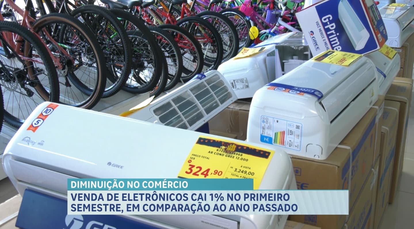 Levantamento prevê queda de 1% na venda de eletrônicos no 1º semestre de 2025