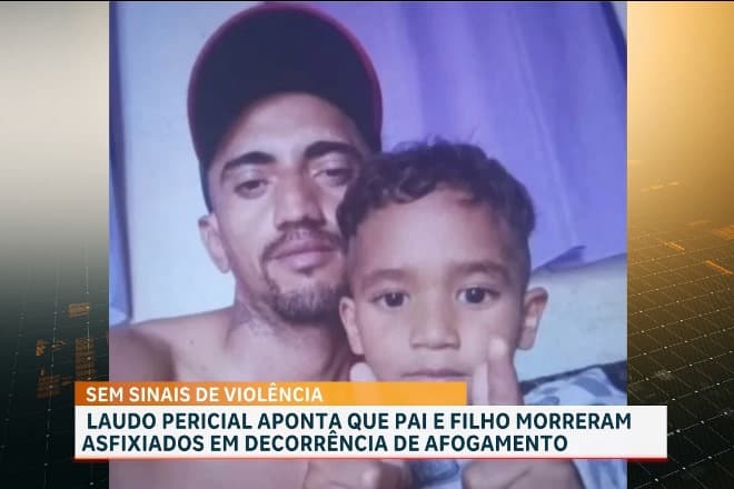 Laudo confirma que pai e filho encontrados em lagoa morreram por afogamento