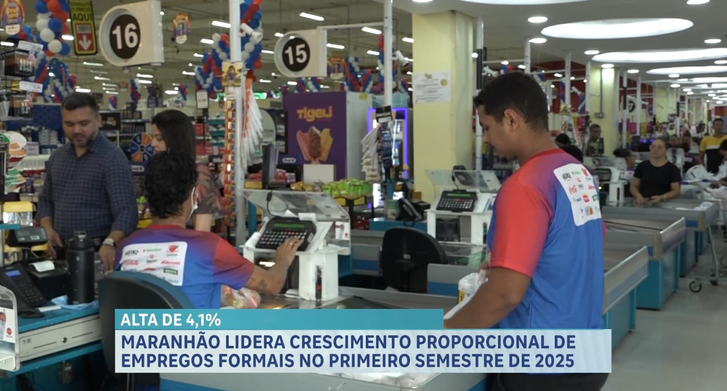 Maranhão é destaque em estados que mais geraram empregos formais no país