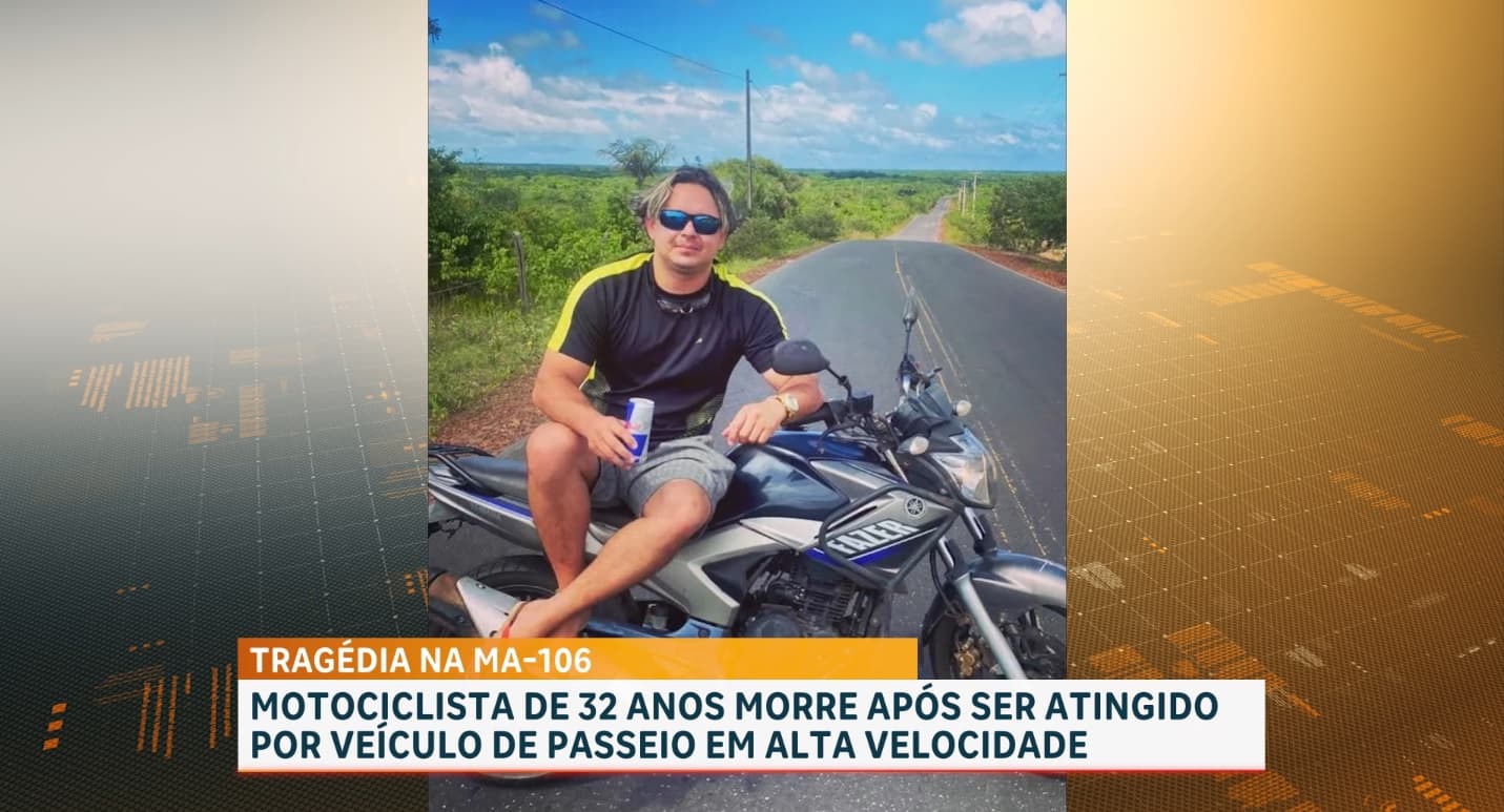 Motociclista morre após ser atingido por carro de passeio na MA-106, em Alcântara