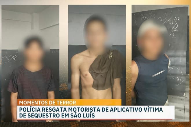 PM conduz suspeitos de sequestrar e roubar motorista por App no Centro da capital