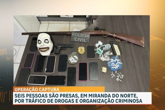 Operação combate aos crimes de homicídio, roubo e tráfico em Miranda do Norte