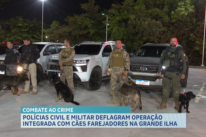 Operação integrada com cães farejadores reforça o combate ao tráfico em São Luís