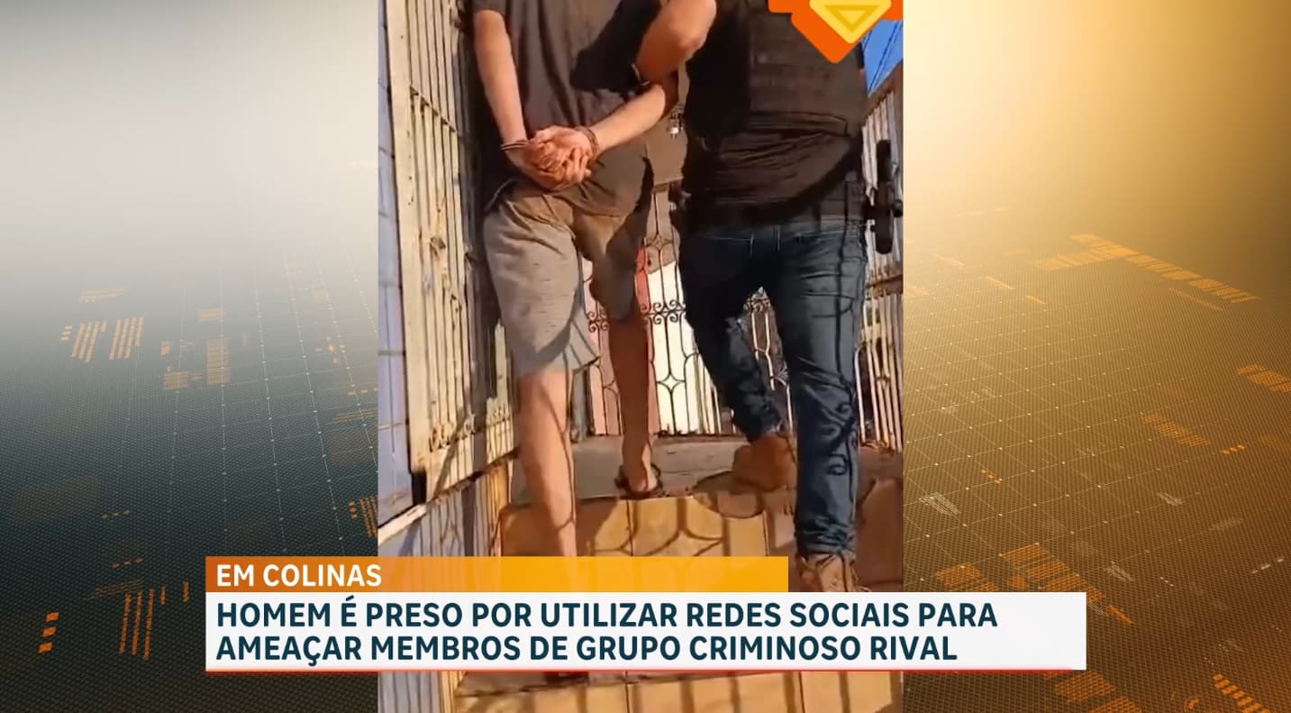 Suspeito é preso por ameaça de morte a supostos integrantes de organizações criminosas