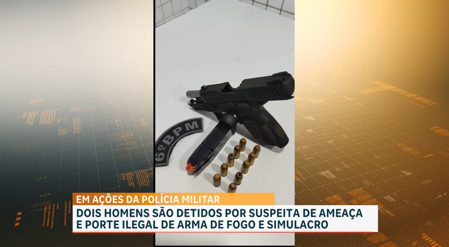 PM conduz suspeitos de porte ilegal de arma de fogo e simulacro em São Luís
