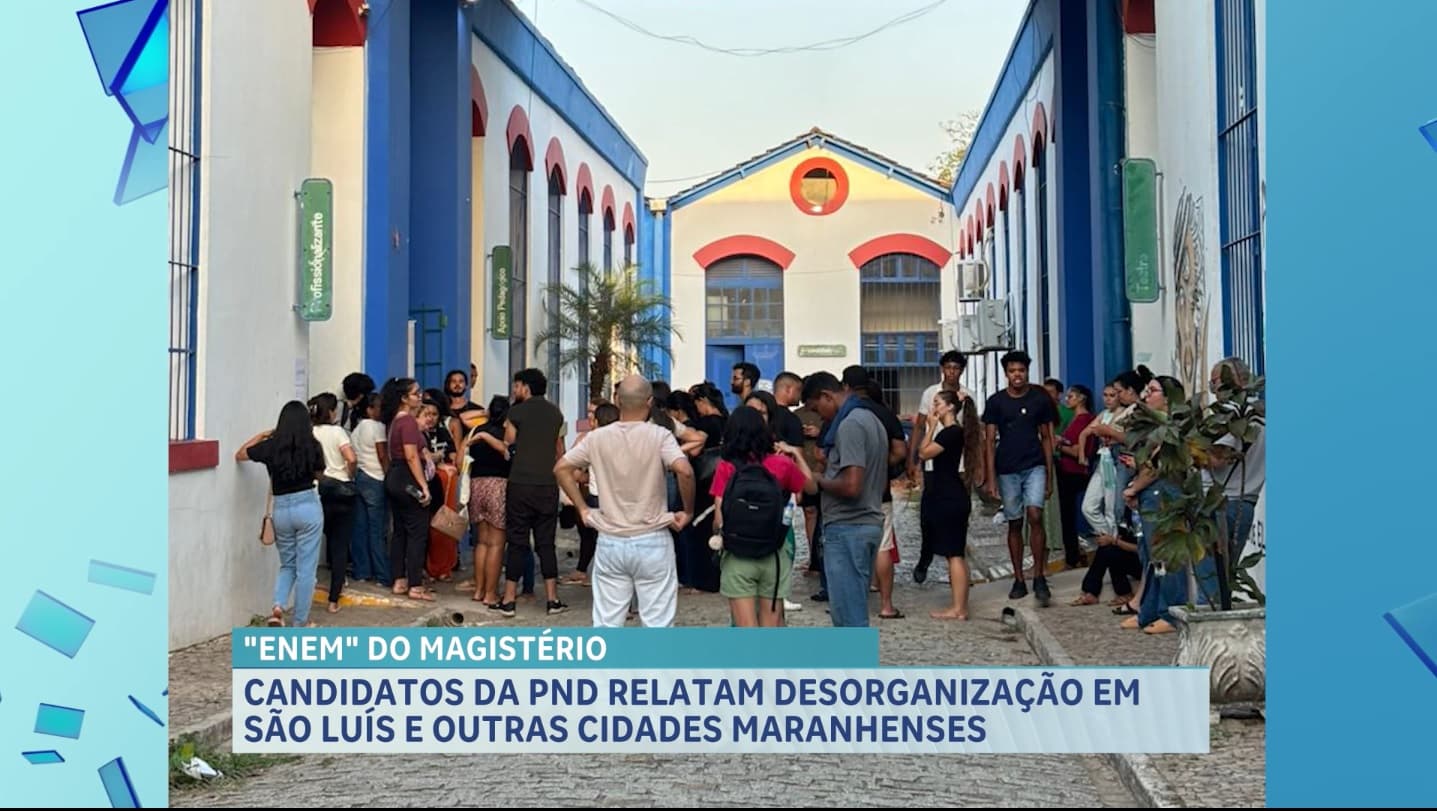 Candidatos da PND relatam desorganização durante exame em São Luís