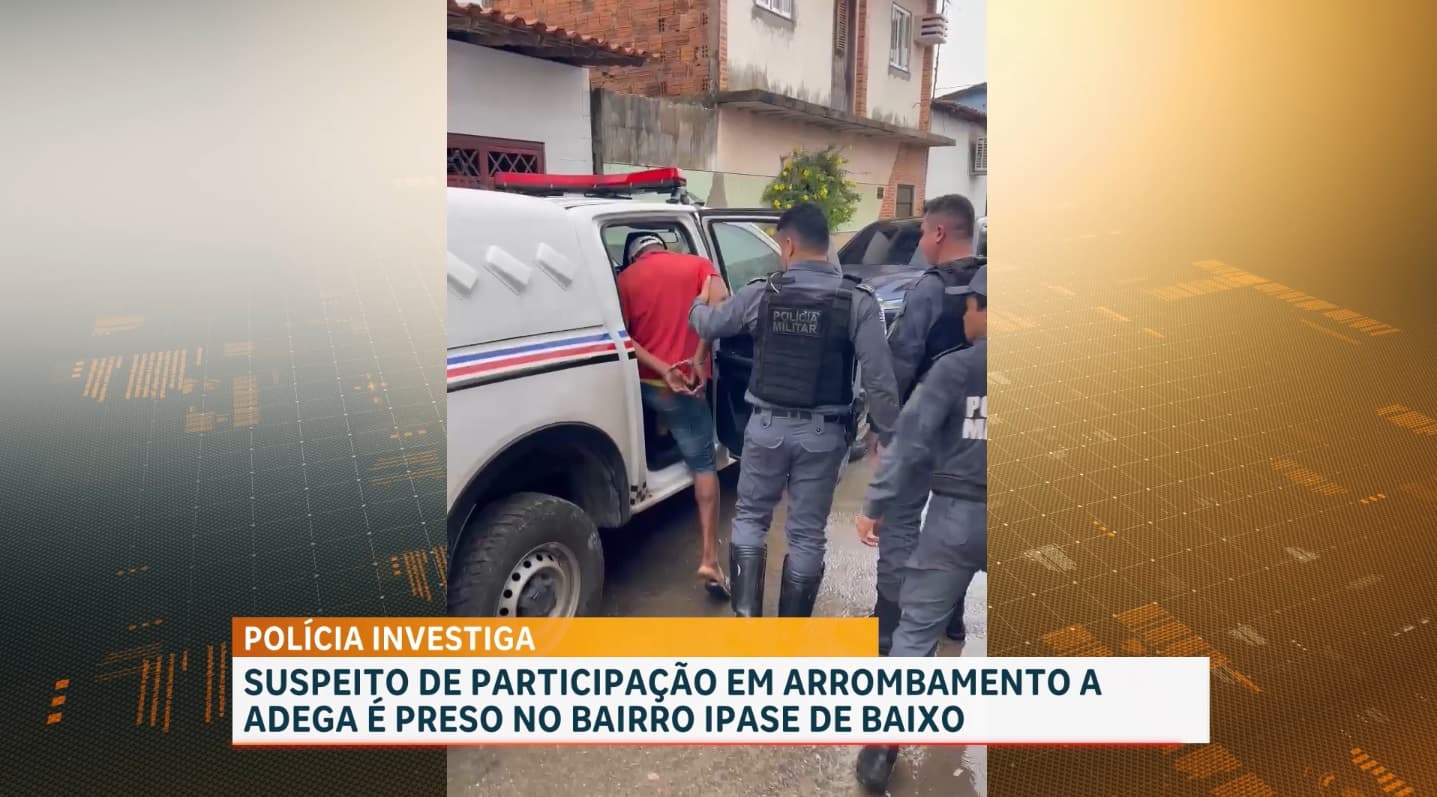 Preso suspeito de arrombamento e furto de adega no Planalto Anil, em São Luís