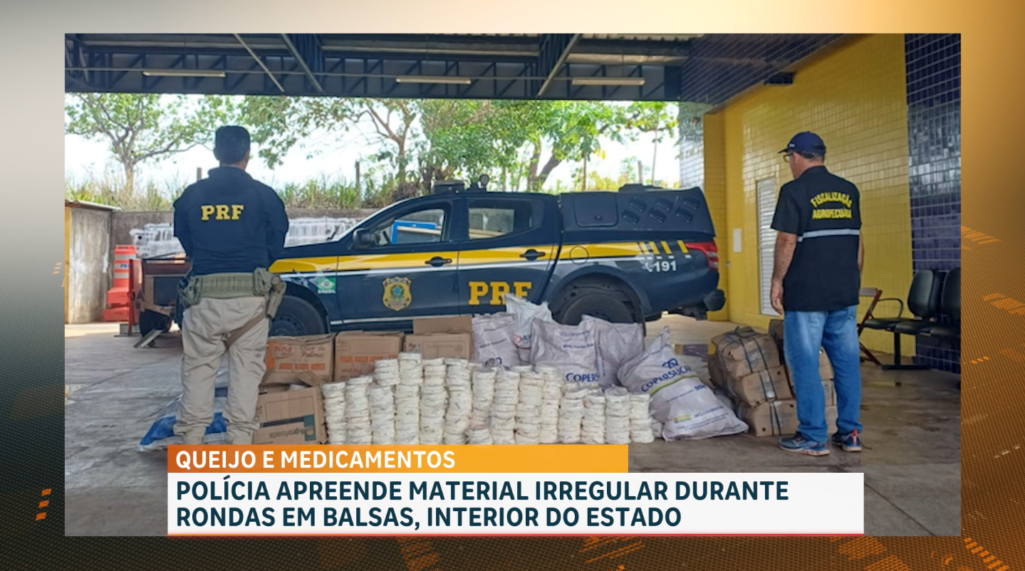 PRF apreende material irregular durante rondas em Balsas, interior do MA