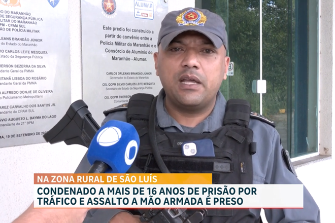 Polícia Militar prende homem condenado a mais de 16 anos de prisão, em São Luís