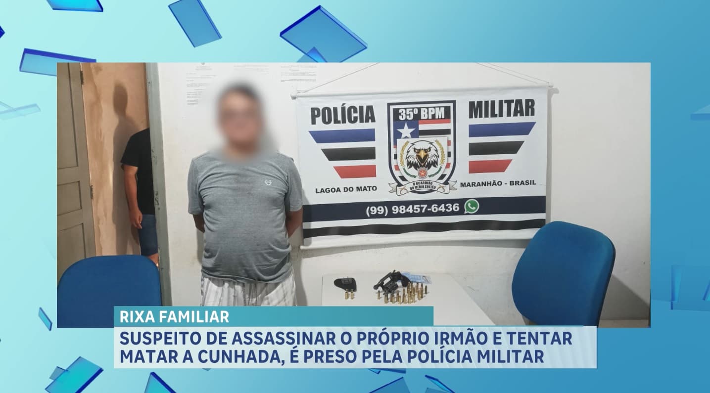 Preso suspeito de homicídio em Lagoa do Mato; arma e munições foram apreendidas