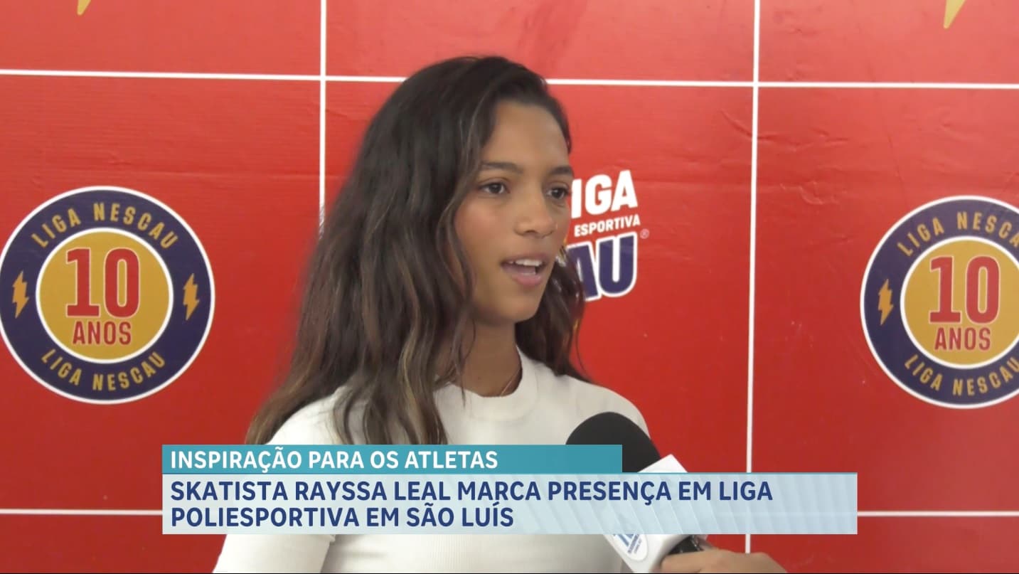Medalhista olímpica Rayssa Leal marca presença em liga poliesportiva em São Luís