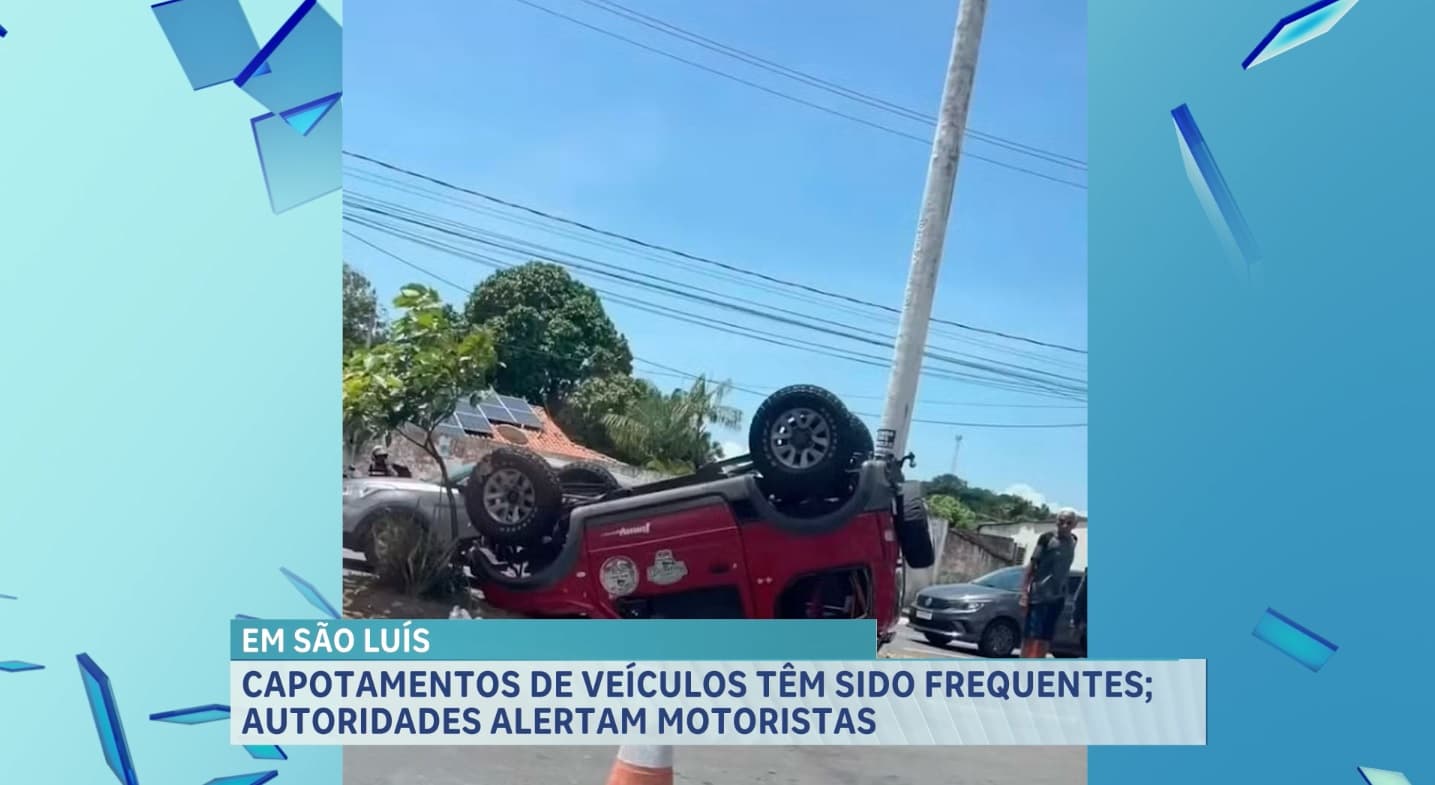 Capotamentos: falta de atenção e excesso de velocidade estão entre as principais causas