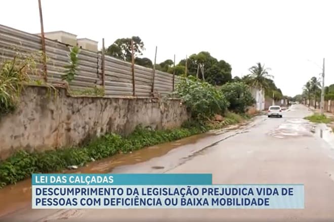 Descumprimento da Lei das Calçadas compromete acessibilidade em São Luís