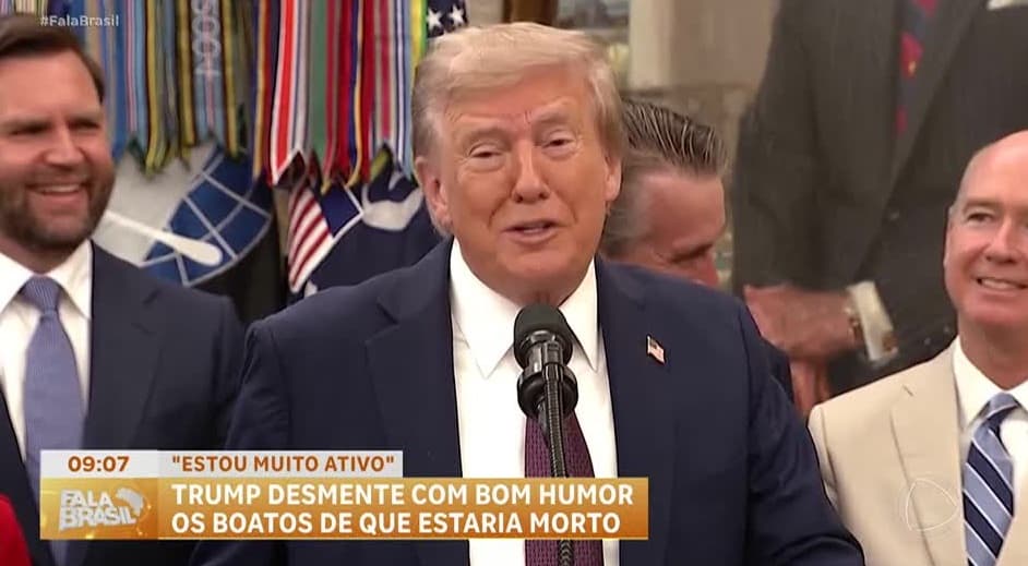 Trump ironiza rumores sobre sua morte e nega estar com problemas médicos