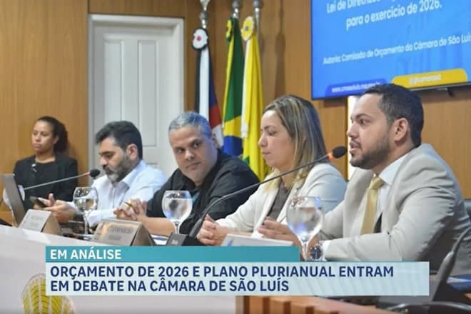 Orçamento de 2026 e Plano Plurianual começam a ser debatidos na Câmara de São Luís