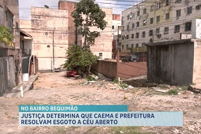 Justiça determina que CAEMA e Prefeitura resolvam esgoto a céu aberto no Bequimão