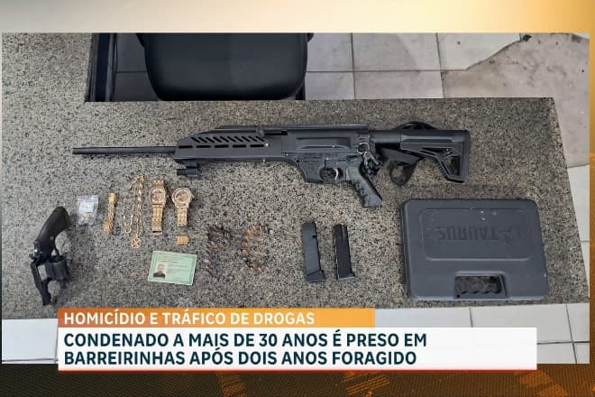 Condenado a 36 anos é preso em Barreirinhas com armamento restrito