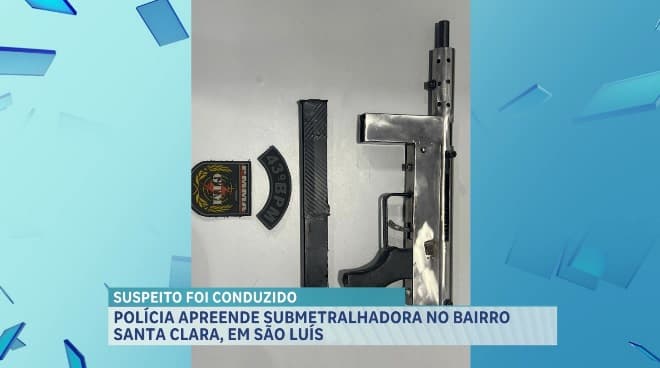 Polícia Militar apreende submetralhadora no bairro Santa Clara, em São Luís