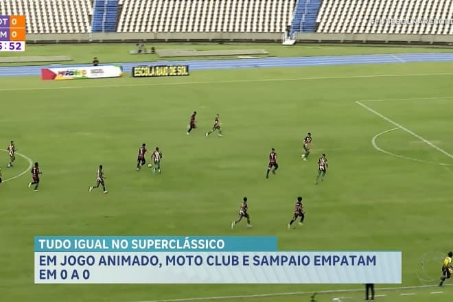 Moto Club e Sampaio empatam em 0 a 0