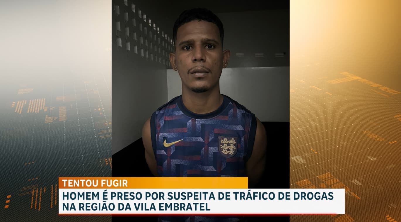 Preso suspeito de tráfico de drogas na Vila Embratel, em São Luís